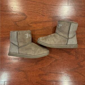 Juicy Couture Gray Ankle Boots